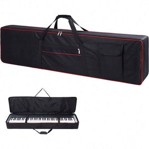 Étui pour clavier 88 touches, sac de transport pour clavier avec 2 poches, sac pour clavier en Oxford 600D durable avec rembourrage intérieur pour piano numérique - Product Image 1