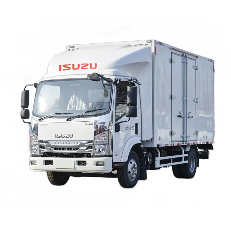 Isuzu Mini Van Xe tải chở hàng 4x2 hộp để bán 700P 10 tấn máy ảnh xe khác biệt 6 tấn xe tải điện Euro 5 với hộp Hướng dẫn sử dụng bên trái