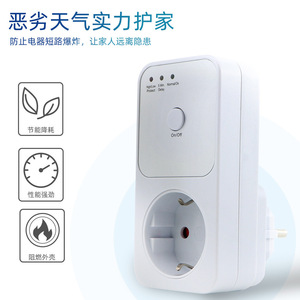 Smart Power Socket <b>Plug</b> Eu <b>Plug</b> Wi-Fi Tuya <b>Universal</b> Plastic Material No Display - Product Image 5