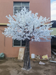 Arbre artificiel personnalisé avec des pieds, fleurs de cerisier Sakura, pour <span class=keywords><strong>Youtube</strong></span>, TikTok, Instagram, décoration de jardin ou de mariage - Product Image 3