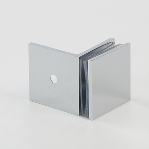 Nhà Máy Bán Hàng Trực Tiếp Chất Lượng Cao Brass 135 ° Kính Kẹp Phòng Tắm Vòi Sen Tròn Góc Cửa Kính Kẹp Tắm Phụ Kiện Phần Cứng - Product Image 3