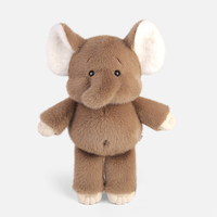 Boneka Tikus Lari Bordir Bobova, Isian Kapas PP, Kain Polyester Super Lembut, Bahan Mesh, Pereda Stres, Hadiah Ulang Tahun