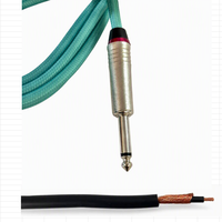 Câble audio professionnel OEM RH-I030 TS pour guitare, mâle-mâle, blindé en spirale, gaine en PVC, conducteur en cuivre sans oxygène, câble en tweed