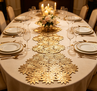 Ensemble de sets de table à motif floral, résistants à la chaleur, lavables, antidérapants, pour la cuisine, les fêtes à domicile et les mariages