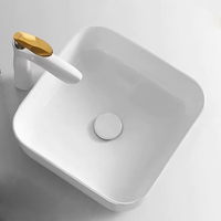 Moulage de lavabos en béton céramique pour consoles, lavabos à poser sur comptoir, armoires de salle de bain, lavabos pour salle de bain principale et cuisine, avec rebord fin