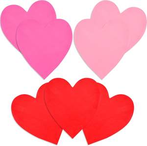 Serviettes <span class=keywords><strong>en</strong></span> <span class=keywords><strong>papier</strong></span> jetables <span class=keywords><strong>en</strong></span> forme <span class=keywords><strong>de</strong></span> cœur rouge personnalisées avec logo pour cocktails, mariages, fêtes, dîners - Product Image 2