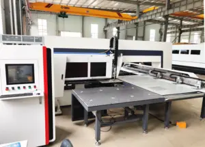 Combined CNC Punching Machine With Fiber Laser Cutter Laser Cutting Head