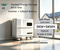Système de stockage solaire tout-en-un 5kW 5kWh avec batterie LiFePO4 et onduleur hybride empilable 5kWh 20kWh