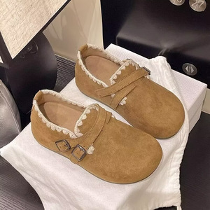 Zapatos Planos de Mujer, Otoño-Verano 2026, Estilo Retro, Punta Redonda, Textil y PU, Sin Cordones, Cómodos, Versátiles, para Uso Diario - Product Image 4