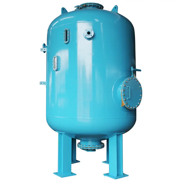 Su arıtma için endüstriyel çoklu medya filtre tankları mekanik kum filtresi