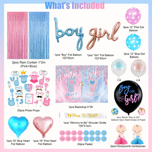 Nicro Nuovo Prodotto di Genere Rivelare Decorazione Del Partito Para Fiestas del Ragazzo o Della Ragazza Baby Shower Partito Forniture Kit - Product Image 2