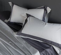 Parure de lit 100S en coton satiné pour lit King/Queen, motif ruban, drap-housse pour l'hiver, magnifique ensemble de draps complets