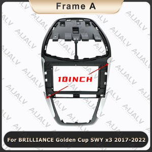 Cadre d'autoradio Android direct d'usine, fascia vidéo pour voiture pour BRILLIANCE Golden Cup SWY X3 2017-2022, cadre d'autoradio Android pour voiture - Product Image 4