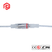 Connecteur étanche DC5521 à courant élevé, couple mâle-femelle, connecteur d'alimentation DC, fil 18AWG pour bande LED extérieure