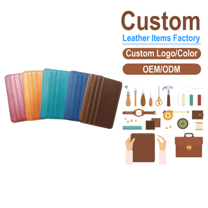 5-Slot Leather Card <b>Holder</b>, Scratch-Resistant <b>ID</b> Sleeve, OEM/ODM Custom Factory, Multi-Card Case - Product Image 2