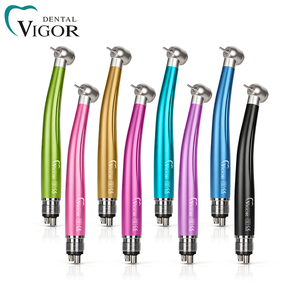 Turbine dentaire haute vitesse colorée à bouton-poussoir, triple pulvérisation d'eau, tête à couple standard pour clinique dentaire - Product Image 2