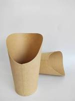 Tasse à frites en papier jetable épaissi de haute qualité boîte d'emballage alimentaire en gros