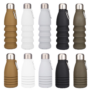 Botella de Agua Plegable de Silicona, Libre de BPA, a Prueba de Fugas, para Viajes al Aire Libre y Gimnasio - Product Image 2
