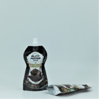 Pochette souple personnalisée avec bec verseur pour sauce tomate, emballage plastique pour aliments liquides