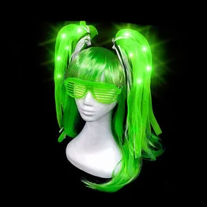 Acessórios de cabelo Hstyle Light up faixa de cabelo LED acessórios coloridos para festas piscando faixa de cabelo com brilho no escuro