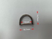 Luxus Light Gold Metall Messing D-Ring Set 10mm-25mm Geschweißte D-Ringe Schiebe gürtels chnalle für Rucksäcke
