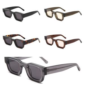 Lunettes de soleil vintage personnalisées, design semi-cerclé, verres dégradés, protection UV400, style extérieur de luxe, lunettes polarisées - Product Image 3