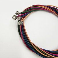 Colorful Bass Guitar Strings 4 String Set Rainbow Electric Bass Strings Coated Anti-rust Long Life Wholesale