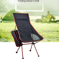 Chaise de camping pliante Jianfeng en alliage d'aluminium, grande taille, portable, pour extérieur, jardin, pêche - Chaise lune de style moderne pour l'extérieur