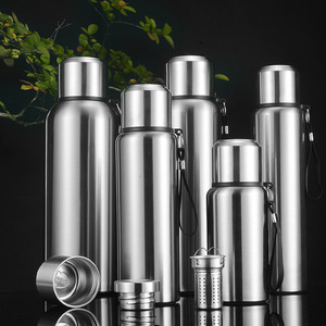 Stainless Steel Insulated Water <b>Bottle</b> 1000Ml Vacuum <b>Flask</b> With Tea Strainer For Outdoor Camping Travel - Product Image 4