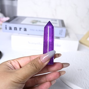 Venta al por Mayor de Torres de Cuarzo Púrpura Aura Pulido CrystalHola, Feng Shui, 4-10cm, Decoración Moderna y Relajante para el Hogar, Oficina y Dormitorio - Product Image 2