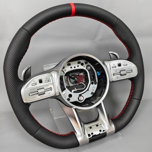 Volant en cuir de qualité supérieure pour Mercedes Benz <span class=keywords><strong>AMG</strong></span> C219 CLK500 W166 W206 W118 X156 E63 - Product Image 5