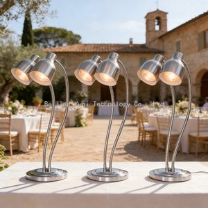 Lampada Riscaldante <span class=keywords><strong>Elettrica</strong></span> per Alimenti, Attrezzatura da Cucina in Argento, Scaldavivande per Buffet, Illuminazione Termica per Ristoranti - Product Image 1