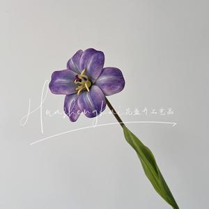 Tulip <b>Artificial</b> Flowers <b>Bouquet</b> Silk Realistic Home Wedding Decorations - Product Image 3