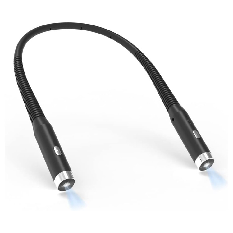 Professional Guide: USB Rechargeable LED Neck Clip Book Light with 3 Brightness Levels