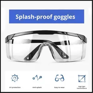 Lunettes de cyclisme coupe-vent télescopiques bleu noir cadre plastique lunettes de protection anti-poussière anti-éclaboussures Danyang Eye - Product Image 4