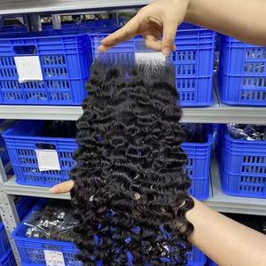 Chiusura HD Lace con Nodi Sbiancati Invisibili e Pre-Strappati, Chiusura Ricci Burmese 5x5, Frontale HD Lace 2x6 9x6 13x4 13x6 - Product Image 2