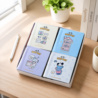 Cuaderno Mini Cuadrado A7 con Diseño de Cachorro de Dibujos Animados, con Bolígrafo, Páginas en Blanco, 100 Hojas, 80GSM, Bloc de Notas de Bolsillo, Papelería Escolar al por Mayor