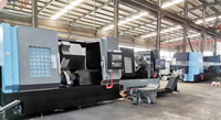 Tour CNC à banc incliné horizontal TCK5075, centre de tournage CNC 5 axes robuste avec outillage motorisé, vente directe usine