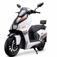 Scooter électrique de course longue portée 2000W, vitesse maximale 80 km/h, 100 km d'autonomie, frein à disque, batterie 72V, cyclomoteur électrique avec barre anti-chute