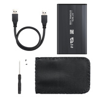 Casing Eksternal Hard Drive USB 3.0 HDD 2.5 Inch SSD, Mendukung UASP