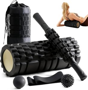 Rodillo de Espuma Ecológico al por Mayor, Palo de Masaje y Bola, Banda de Resistencia para Yoga, Ejercicio y Masaje Muscular, Set de Rodillo de Espuma 5 en 1 - Product Image 1