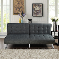 Canapé-lit pliable en tissu moderne et abordable pour salon, assemblage facile KD, garantie 1 an