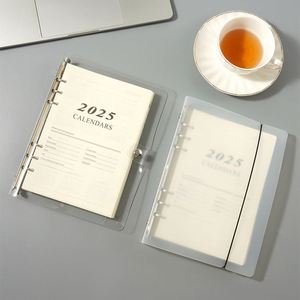2025 <b>Diary</b> Planner with Schedule <b>A5</b> 6 Ring Binder Notebook Detachable Weekly Monthly Planner 365 Days Planner Cahiers 200 Pages - Product Image 3