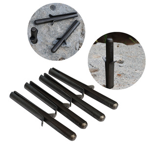 Cales à bouchon de pierre et cales en plumes, outils à main de roche en béton 2022 - Product Image 1