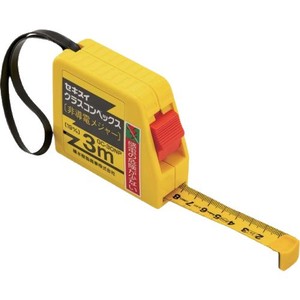 Ruban à mesurer isolant Sekisui 3 m, lame en fibre de verre non conductrice, retour automatique, échelle métrique - Product Image 1