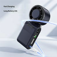 Ventilateur de refroidissement innovant sans pales et mains libres 2026 |   Fonction de refroidissement par glace |   Cinq vitesses de vent supplémentaires |   Batterie 1800mAh |   Type-C rapide