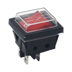 Interrupteur à bascule étanche Kcd4 25x31mm 4 broches avec lumière LED pour aspirateur de voiture - Product Image 2
