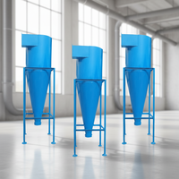 Collecteur de poussière cyclonique industriel, séparateur de poussière centrifuge haute efficacité pour les systèmes de travail du bois et de traitement des poudres