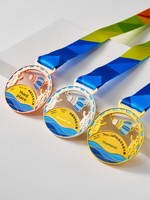 Medalla de Bádminton de Metal Personalizada, Etiqueta Colgante con Diseño Creativo para Competiciones, Eventos Deportivos, Placas de Premios