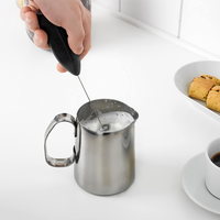 Mini mousseur à lait électrique domestique portatif, batteur à œufs, mélangeur pour café et boissons, fouet à œufs en acier inoxydable pour pâtisserie
